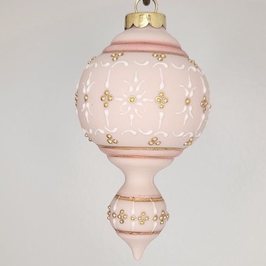 Castlebar Cherish Pink Porcelain Christmas Ornament 4"