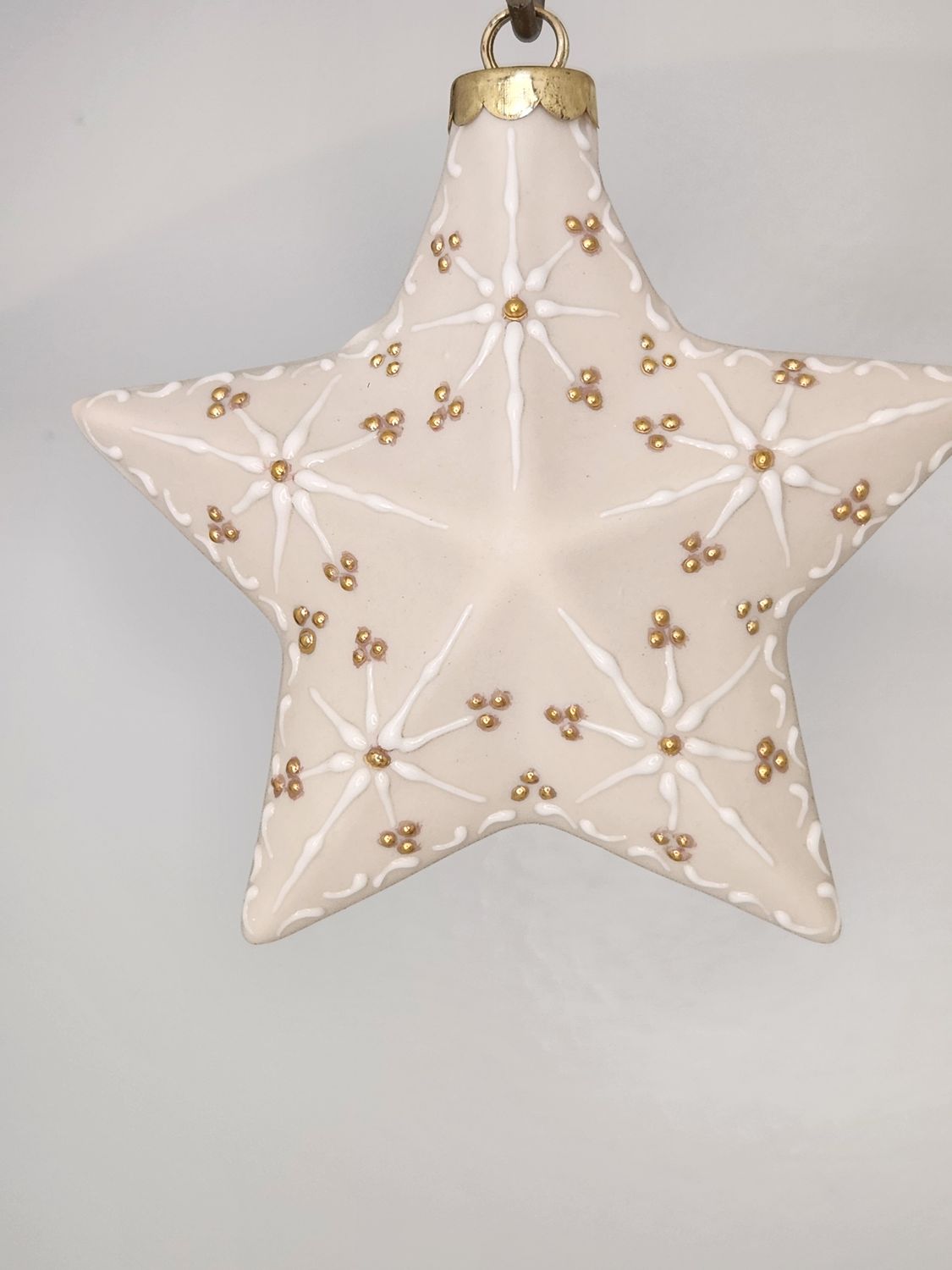 Ivory Star with Celestial Pattern 4""