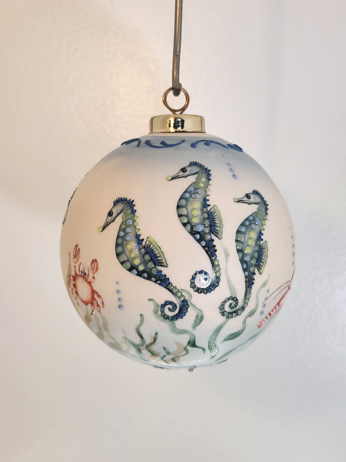 Seahorse Trio on Ivory 3.5"