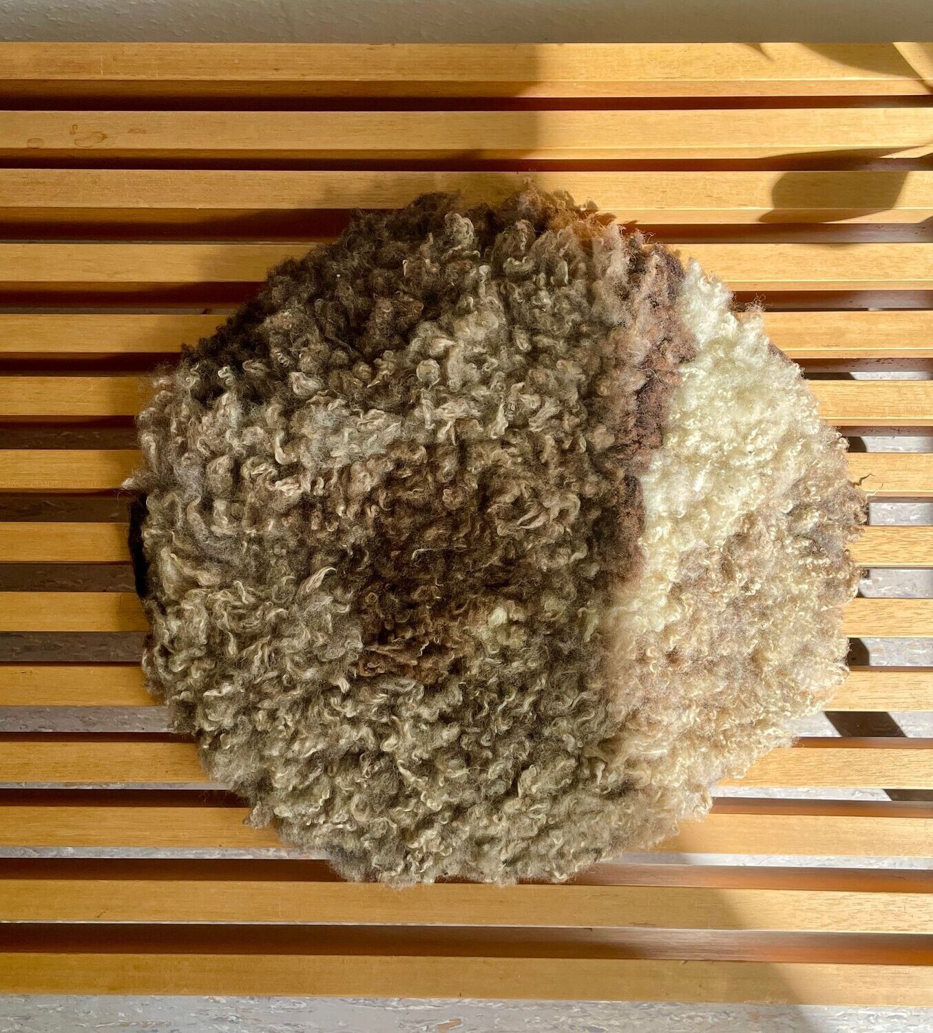 Sitzkissen Sitzkissen "Gold 2" hellbraun, mit dunklen und helleren Akzenten