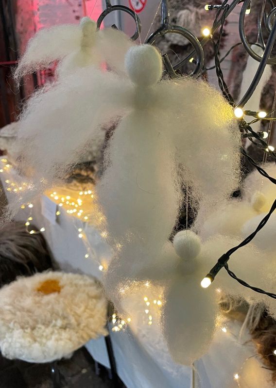 Weihnachtsengel aus Wolle Weihnachtsengel aus Wolle
