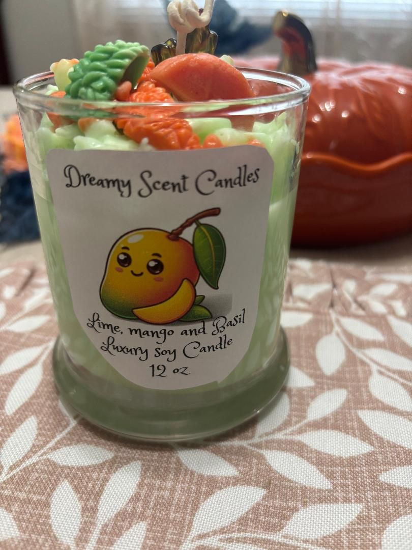 Lime Basil and Mango 12 oz