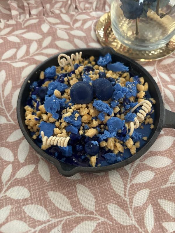 5 inch cast iron skillet Blueberry Crumble