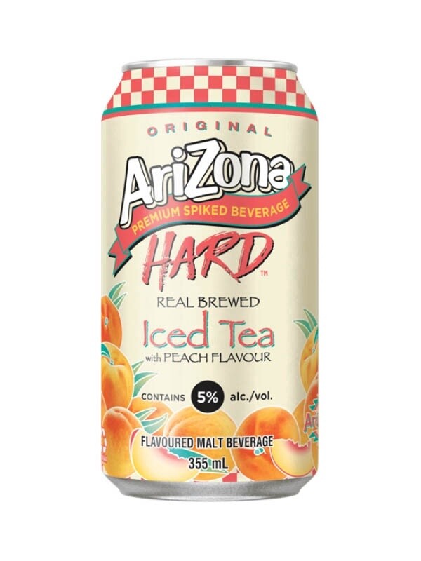 ARIZONA HARD PEACH ICED TEA 6PK