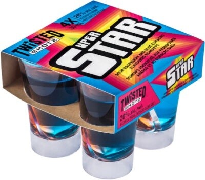 TWISTED SHOTZ SUPER STAR 4PK