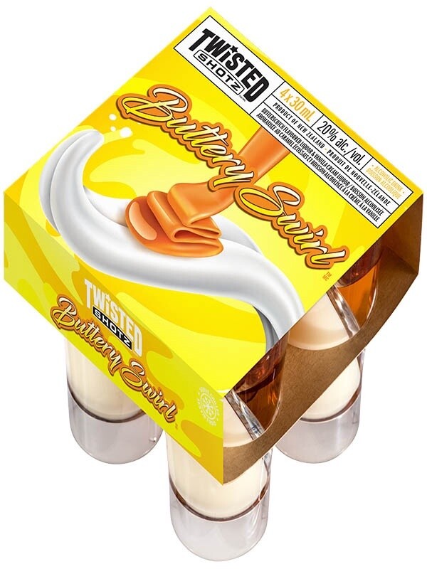 TWISTED SHOTZ BUTTERY SWIRL 4PK