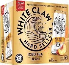 WHITE CLAW ICED TEA PEACH 6PK