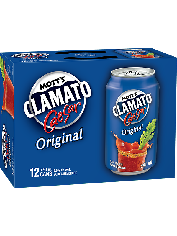 MOTT&#39;S CLAMATO CAESAR ORIGINAL 12PK CAN