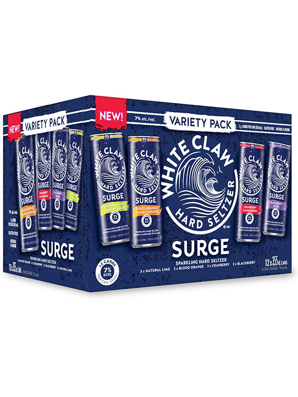 WHITE CLAW SURGE VARIETY PACK 12PK