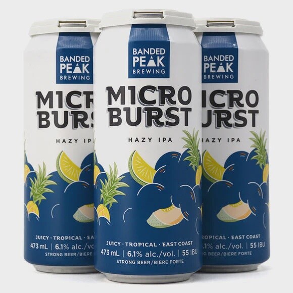 BANDED PEAK MICROBURST HAZY IPA 4PK CAN