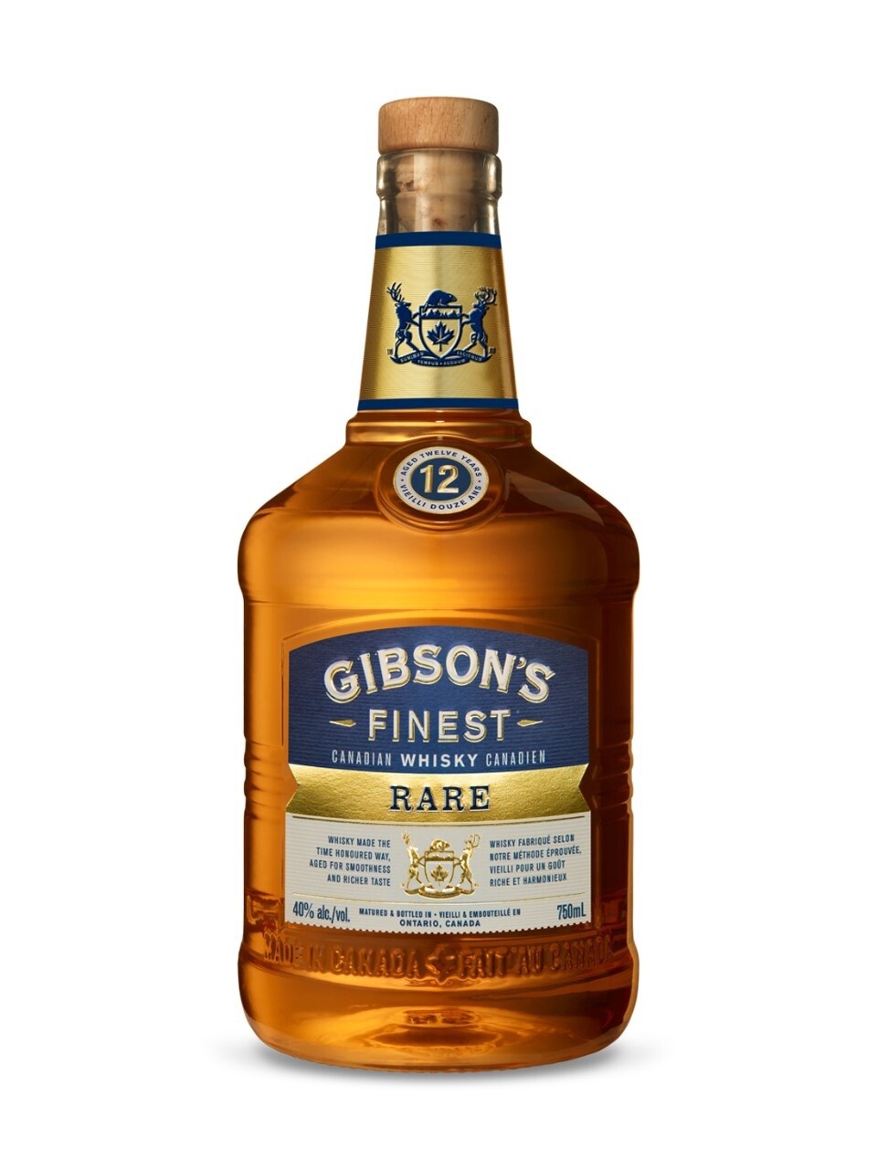 GIBSON'S FINEST RARE 12 YEAR OLD 750ML