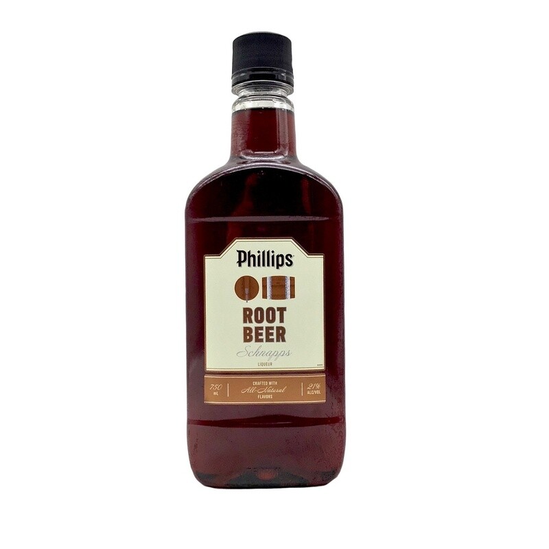 PHILLIPS ROOT BEER SCHNAPPS 375ML