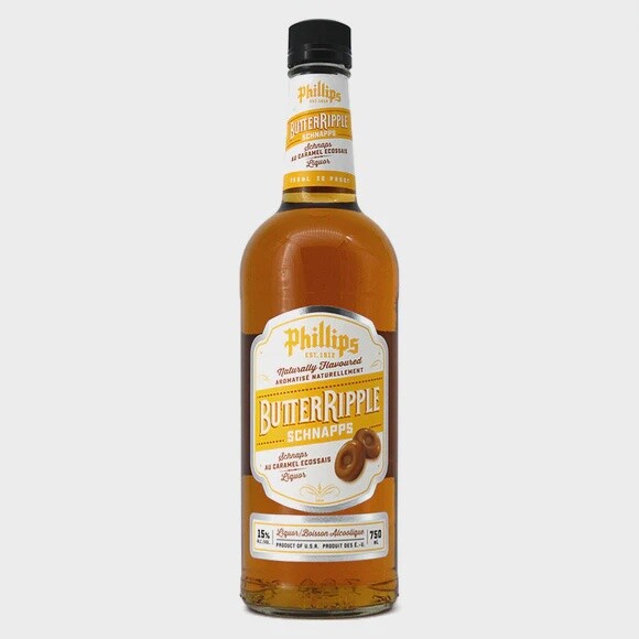 PHILLIPS BUTTER RIPPLE SCHNAPPS 750ML