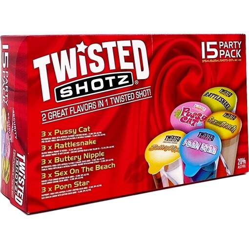 TWISTED SHOTZ - SHOTZ BOX SEXY 15PK