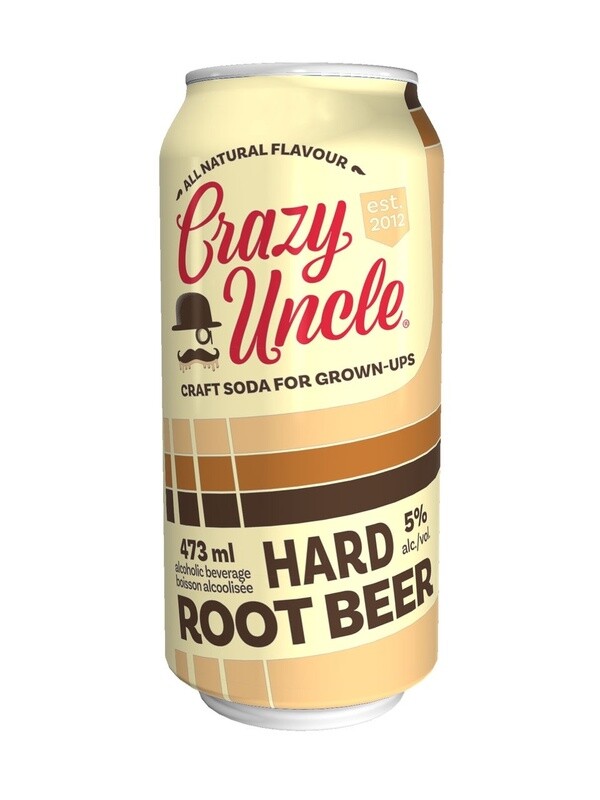CRAZY UNCLE HARD ROOT BEER 473ML