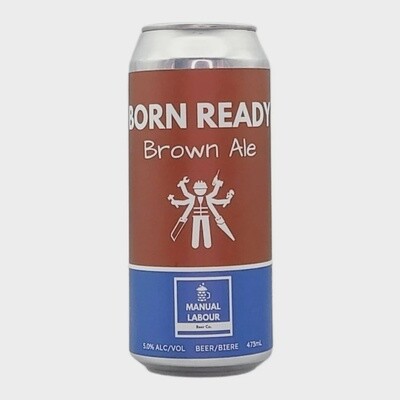 BORN READY BROWN ALE 473ML