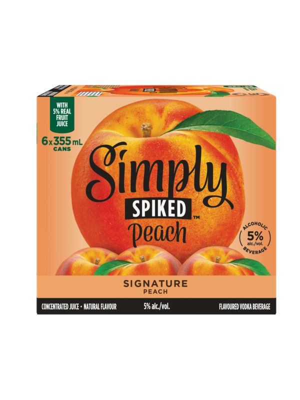 SIMPLY SPIKED PEACH 6PK