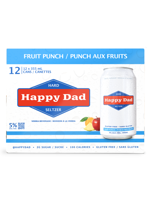 HAPPY DAD FRUIT PUNCH 12PK