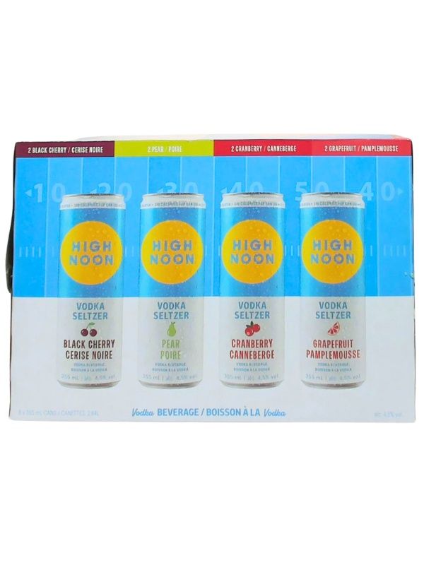 HIGH NOON VODKA END ZONE VARIETY 8PK