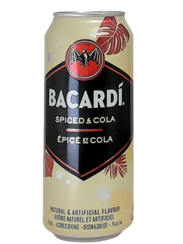 BACARDI SPICED &amp; COLA 473ML