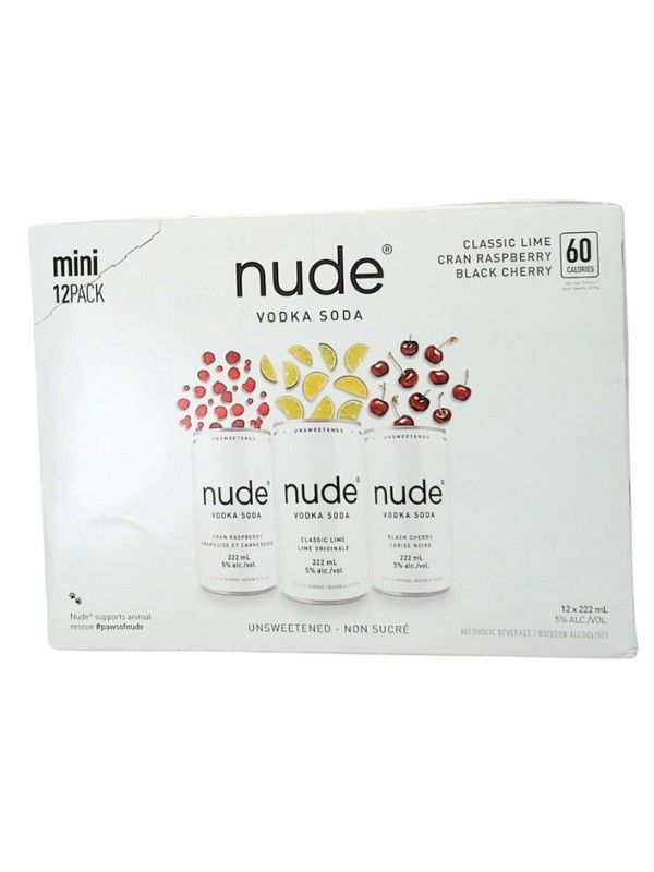 NUDE VODKA SODA MINI MIX 12PK