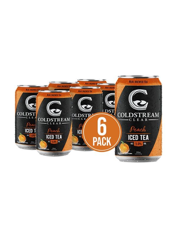 COLDSTREAM CLEAR PEACH ICED TEA 6PK