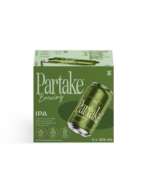 PARTAKE NON ALCOHOLIC IPA 4PK