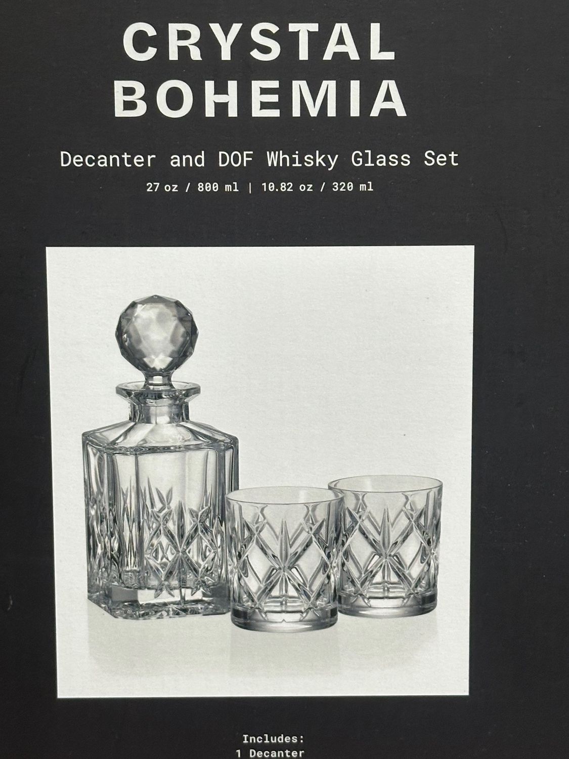 BOHEMIA CRYSTAL WHISKEY SET