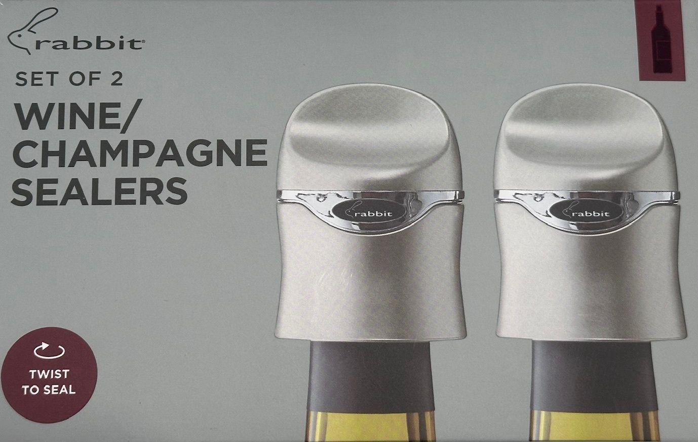 RABBIT WINE SEALER 2PK