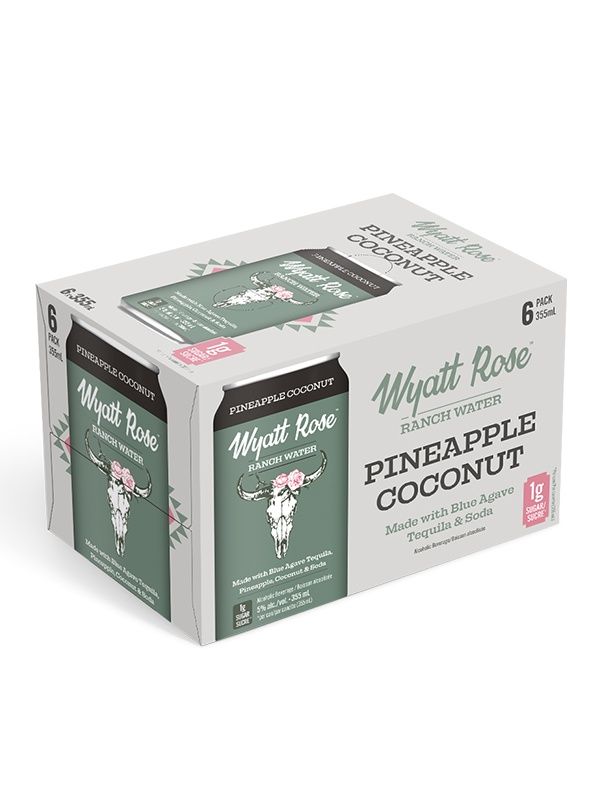WYATT RANCH WATER PINEAPPLE 6PK