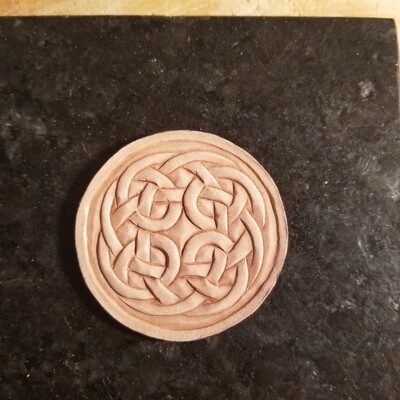 UNFINISHED TOOLED CELTIC KNOT PATCH