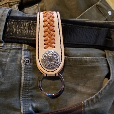 BELT LOOP KEYCHAIN - CELTIC PICTISH KNOT - BRAID