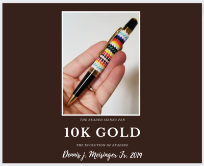10k Gold Beaded Sienna Pen
