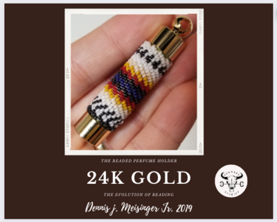 Beaded Perfume Holder has 10k Gold Beaded Perfume Holder has 10k Gold