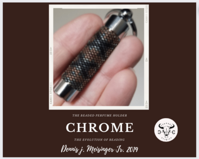 Beaded Perfume Holder Chrome Beaded Perfume Holder Chrome