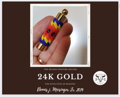 Beaded Perfume Holder 10k Gold Beaded Perfume Holder 10k Gold