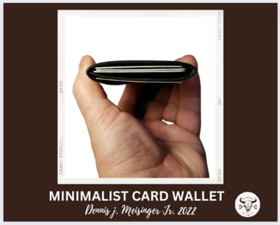 FOLD OVER CARD WALLET - BLACK