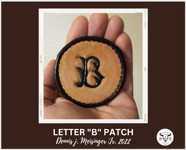 FINISHED TOOLED LETTER PATCH