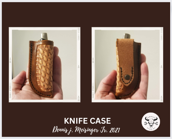 KNIFE SCABBARD - BASKET WEAVE DESIGN KNIFE SCABBARD - BASKET WEAVE DESIGN