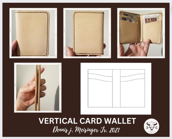VERTICAL CARD WALLET - NATURAL