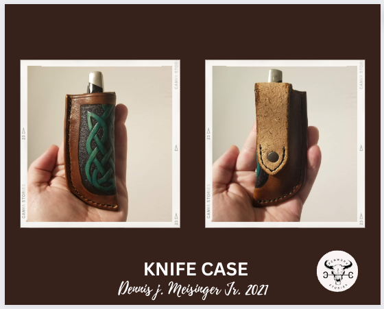 KNIFE SCABBARD - CELTIC DESIGN KNIFE SCABBARD - CELTIC DESIGN