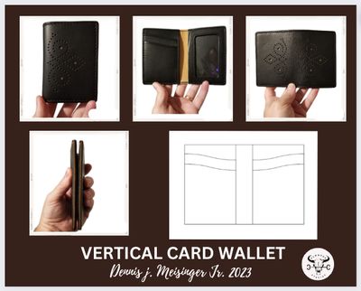 *BESPOKE VERTICAL CARD WALLET CUSTOMIZATION