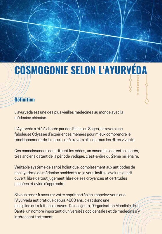 Dossier Ayurvéda: Cosmogonie et théorie des 5 éléments