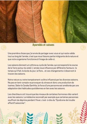 Dossier Ayurvéda et saisons