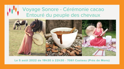 Voyage Sonore - Cérémonie Cacao 02/09 Acompte