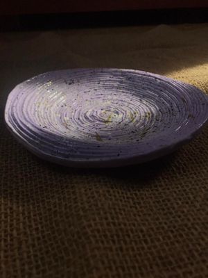 Piatto d&#39;Arredo &quot;Onda Luminosa&quot; - Pezzo Unico della Collezione d&#39;Autore di Gio&#39; s e Art