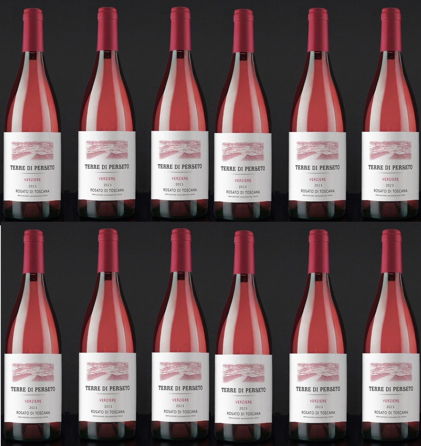 12 VERZIERE Rosé IGT Wine Year 2023: NEW VINTAGE!!! GREAT FLAVOUR!!! // TOTAL PRICE FOR 12  BOTTLES