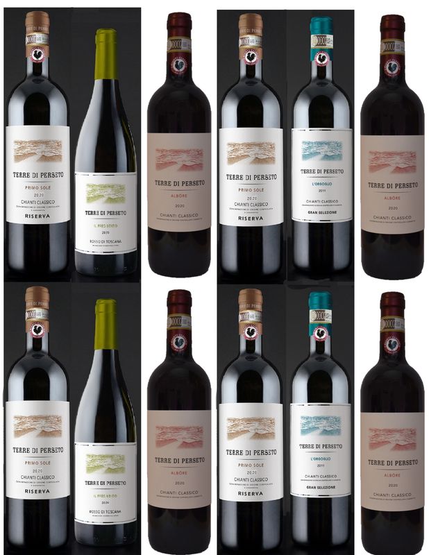 PACKAGE &quot;SUPERTUSCAN+CHIANTI CLASSICO COLLECTION&quot;: 2 GRAND SELECTION &quot;L&#39;ORGOGLIO&quot;+4 &quot;PRIMO SOLE RISERVA&quot; CH.CLASS.+4 &quot;ALBORE&quot; CH.CLASS.+2 SUPERTUSCAN &quot;PREGIUDIZIO&quot;// TOTAL PRICE FOR 12 BOTTLES
