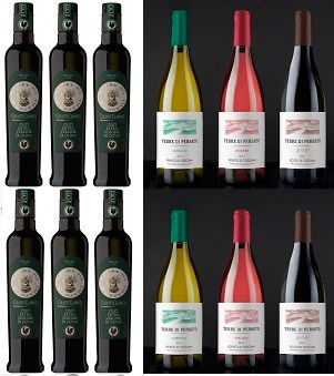 PACKAGE &quot;EVO OIL &amp; IGT WINES&quot;: 6 DOP Chianti Classico EVO Oil 0.500ML+2 CAPRICCIO White + 2 VERZIERE Rosé + 2 METELLO Red // TOTAL PRICE FOR 12 BOTTLES