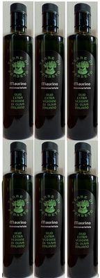 6 MAURINO MONOCULTIVAR EXTRA VIRGIN OLIVE OIL // TOTAL PRICE FOR 6 BOTTLES of 0.5 Liter (half-liter/each btl)